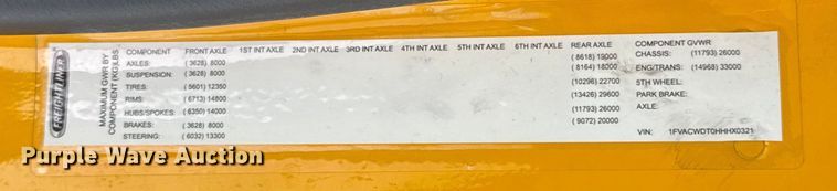 image for item EU5189 2017 Freightliner Business Class M2 box truck