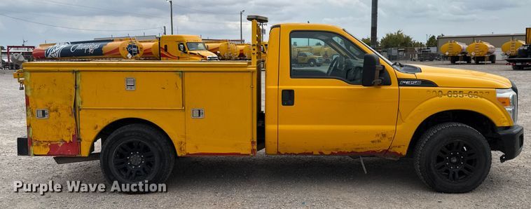 image for item EU5195 2015 Ford F350 Super Duty XL utility bed pickup truck