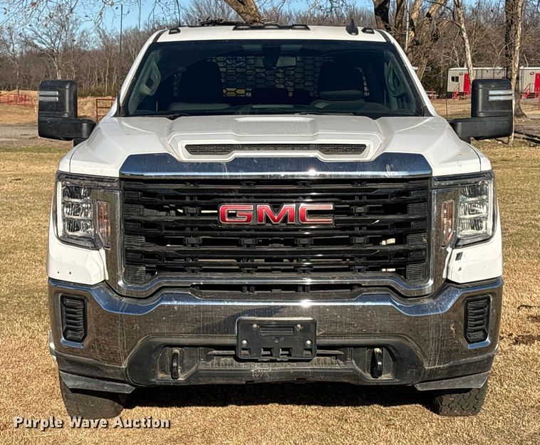 image for item FI0116 2020 GMC Sierra 3500HD Crew Cab flatbed pickup truck