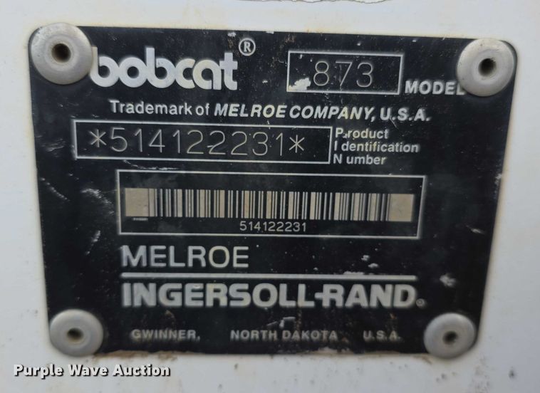 image for item FI0737 1998 Bobcat 873 skid steer loader