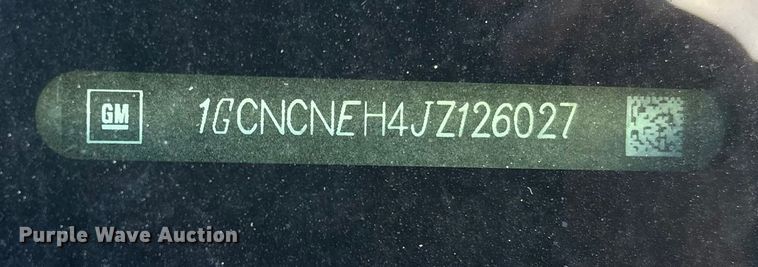 image for item FI1607 2018 Chevrolet Silverado 1500 pickup truck