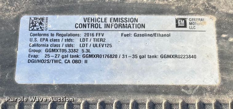 image for item FI1608 2016 Chevrolet Silverado 1500 pickup truck