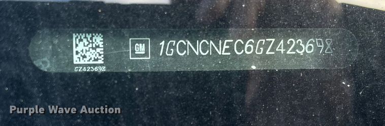 image for item FI1608 2016 Chevrolet Silverado 1500 pickup truck