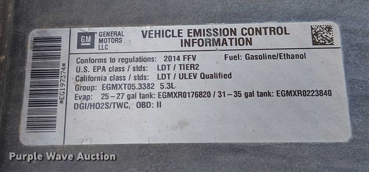 image for item FK0799 2014 Chevrolet Silverado 1500 Crew Cab pickup truck