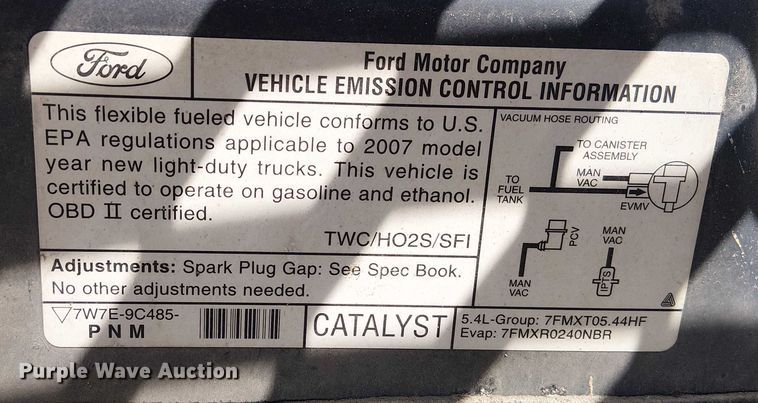 image for item FK0862 2007 Ford F150 pickup truck