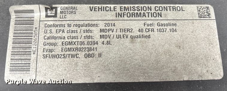 image for item FK1064 2014 Chevrolet Express van