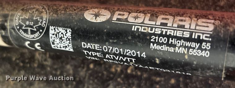 image for item FK1065 2014 Polaris 170 utility vehicle