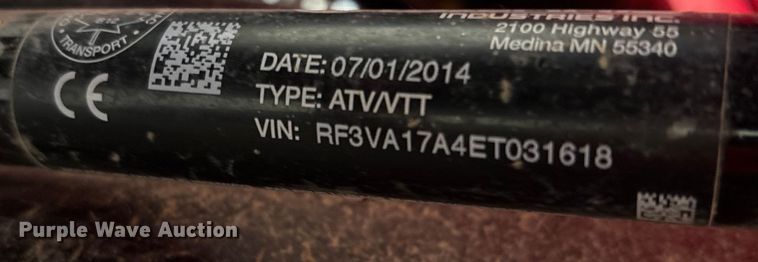 image for item FK1065 2014 Polaris 170 utility vehicle