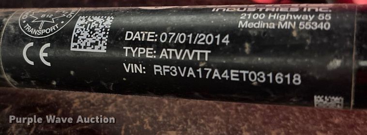 image for item FK1065 2014 Polaris 170 utility vehicle