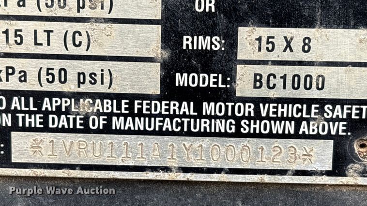 image for item FK1078 1999 Vermeer BC1000 wood chipper