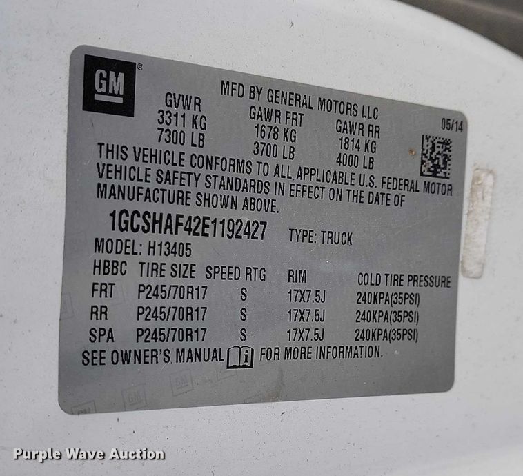 image for item IH9387 2014 Chevrolet Express van