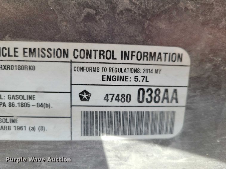 image for item NO9861 2014 Jeep Grand Cherokee Overland SUV