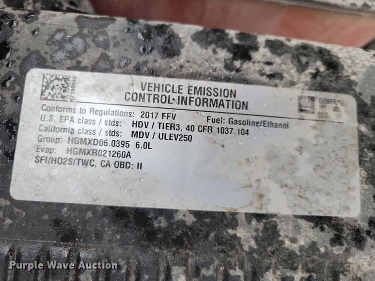 image for item NO9867 2017 Chevrolet Silverado 2500HD Crew Cab pickup truck