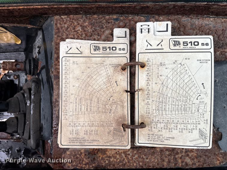 image for item DU0323 2019 JCB 510-56 F telehandler