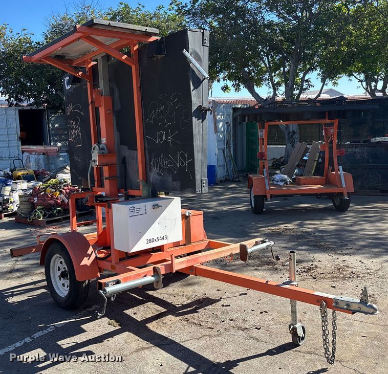 image for item DW1254 2014 Wanco DS-A1-30 message board trailer