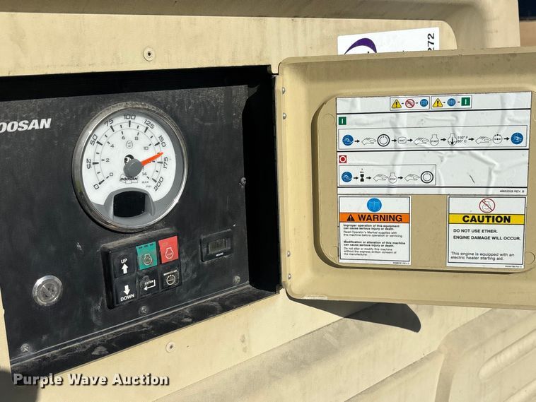 image for item DW1272 Doosan P185WDO-T4F air compressor