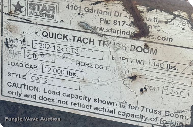 image for item DW1275 (2) forklift quick attaches