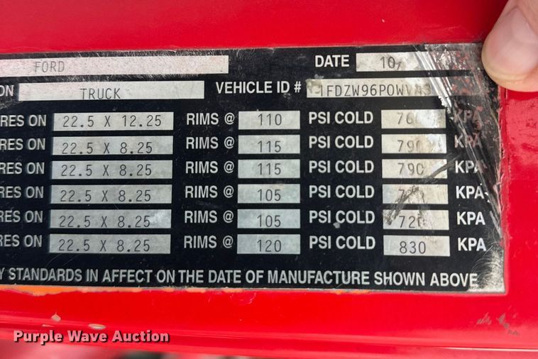 image for item DW4391 1998 Ford LT9501 ready mix truck