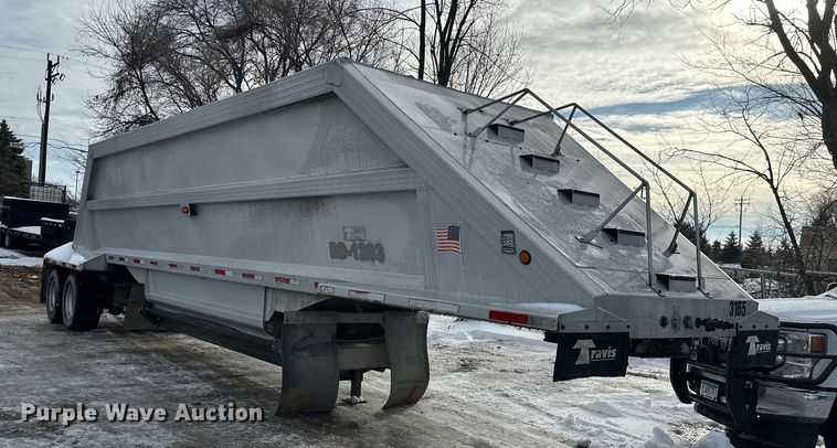 image for item DW4398 2013 Travis Body & Trailer, Inc. S/102 bottom dump trailer