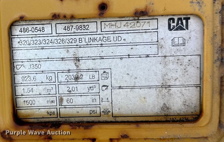 image for item DW4409 Caterpillar excavator bucket