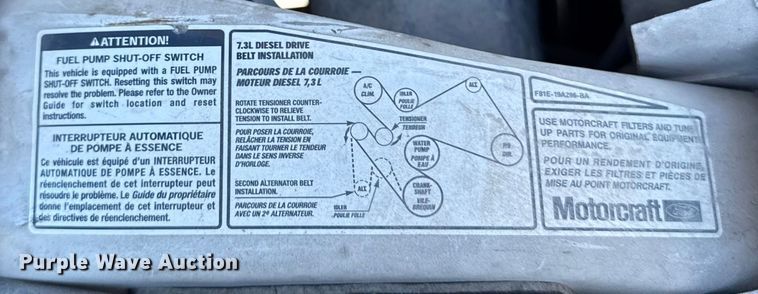 image for item EA2197 2001 Ford F550 Super Duty flatbed truck