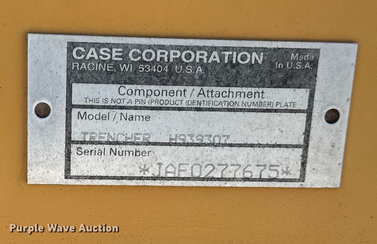 image for item EA2200 1998 Case 460 trencher