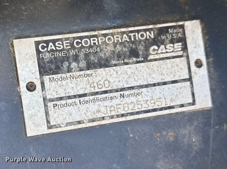 image for item EA2200 1998 Case 460 trencher