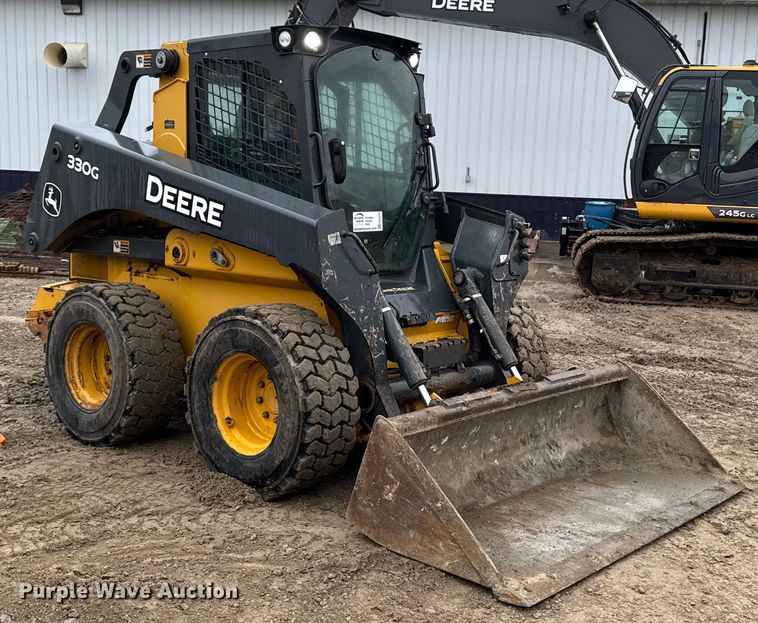 image for item EA2229 2016 John Deere 330G skid steer loader