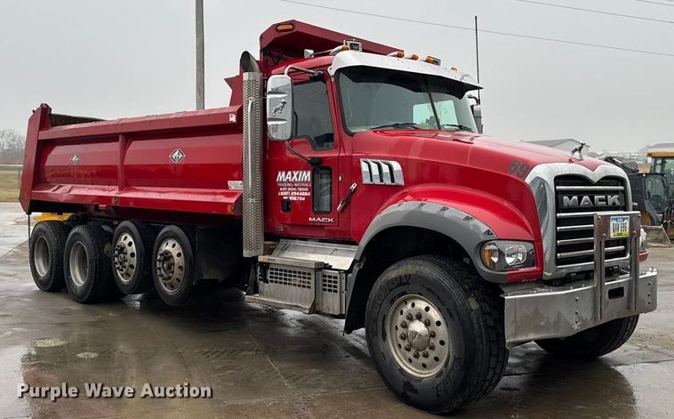 image for item EA2230 2018 Mack GU713 dump truck