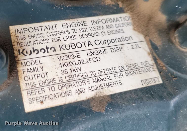 image for item EA2785 2001 Bobcat 334 mini excavator