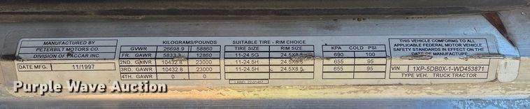 image for item EA7153 1998 Peterbilt 379 semi truck