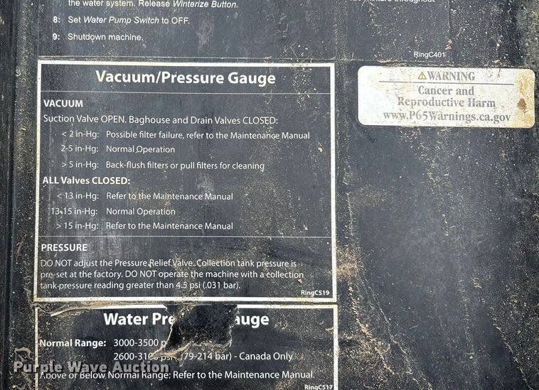 image for item EA7852 2021 Ring-O-Matic 850 HI CFM vacuum excavator