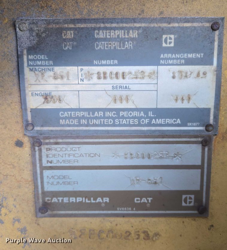 image for item EB1205 Caterpillar WE-851B windrower