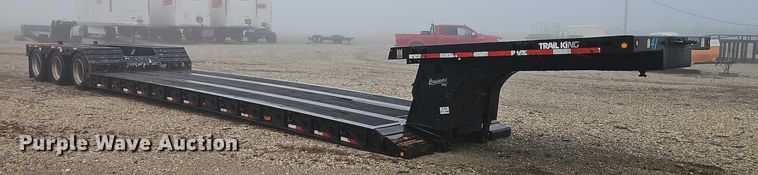 image for item EB8483 2012 Trail King Industries TK70HG-492 lowboy equipment trailer