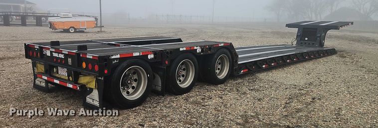 image for item EB8483 2012 Trail King Industries TK70HG-492 lowboy equipment trailer