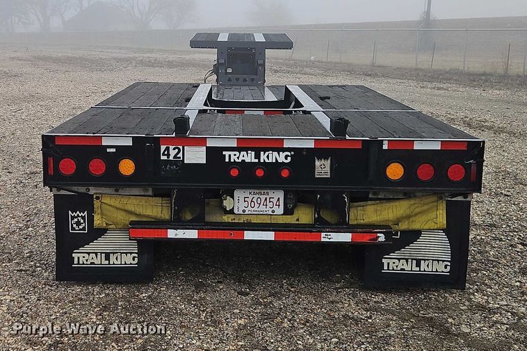 image for item EB8483 2012 Trail King Industries TK70HG-492 lowboy equipment trailer