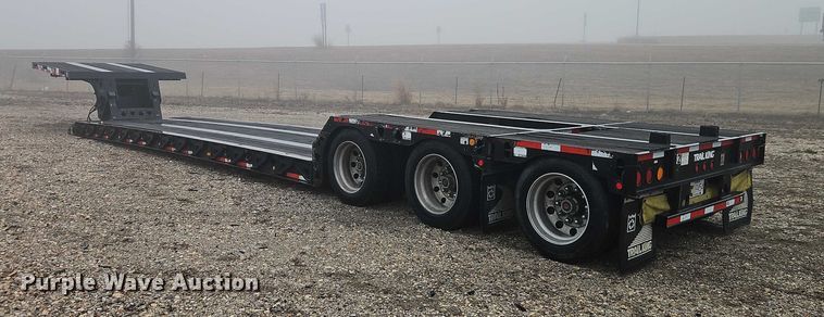 image for item EB8483 2012 Trail King Industries TK70HG-492 lowboy equipment trailer