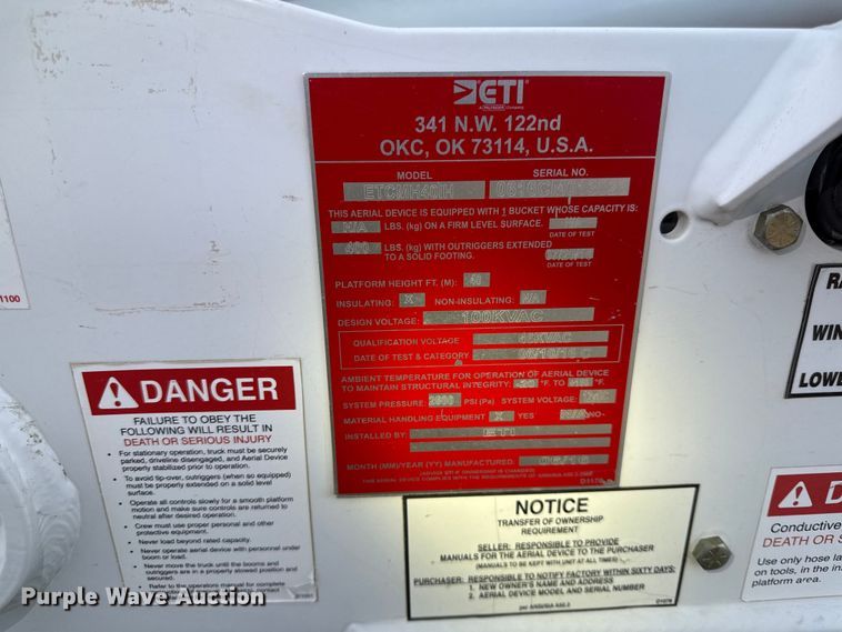 image for item EC4522 2016 RAM 5500 bucket truck