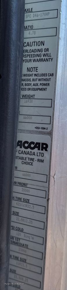 image for item EC4533 2007 Peterbilt 335 water truck