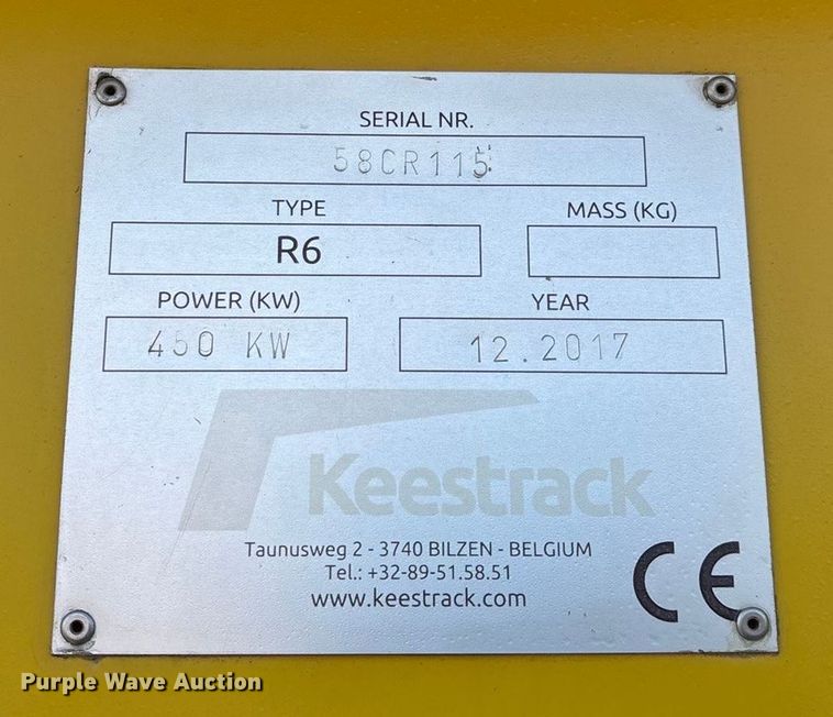 image for item ED2448 2017 Keestrack R6 impact crushing plant