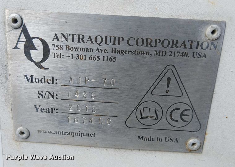 image for item EE4971 2015 Atraquip AQP-70 cold planer