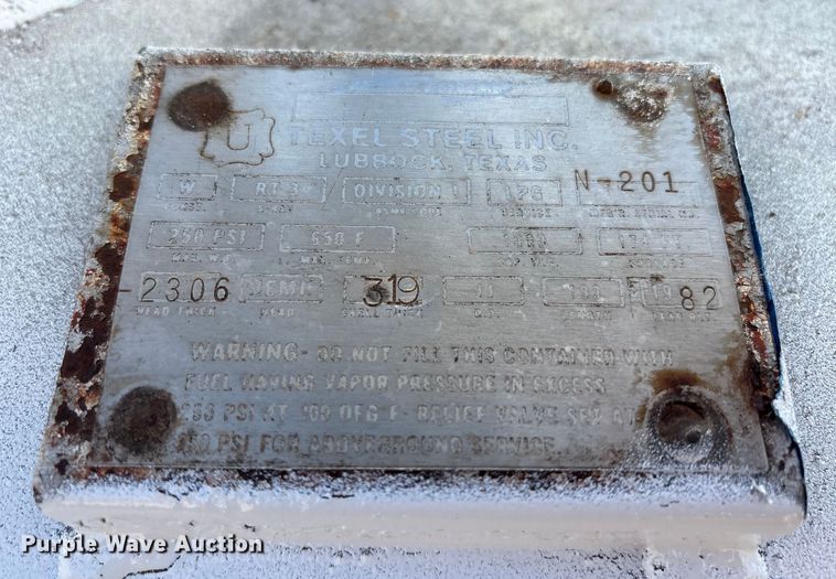 image for item EF6281 Texel steel INC propane tank