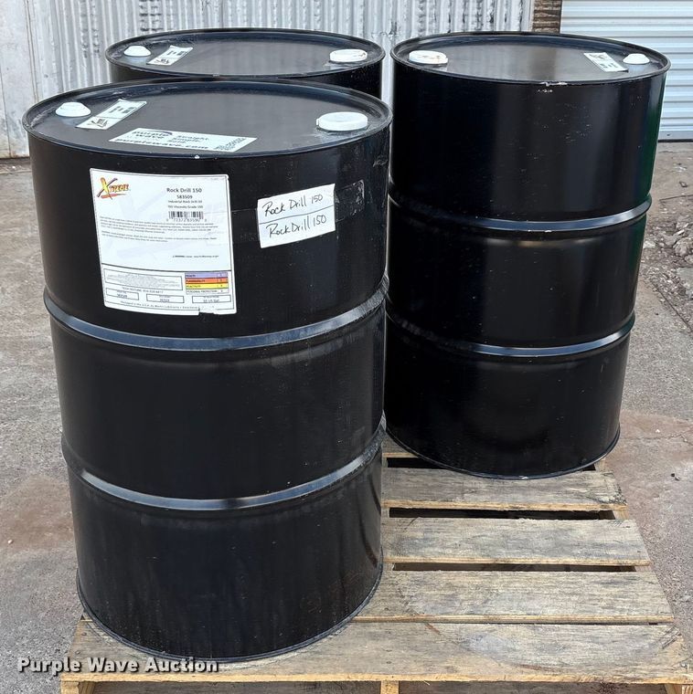 image for item EF6282 (3) barrels of rock drill oil