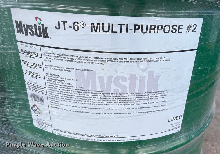 image for item EF6286 (4) barrels of mystic JT-6 multipurpose grease