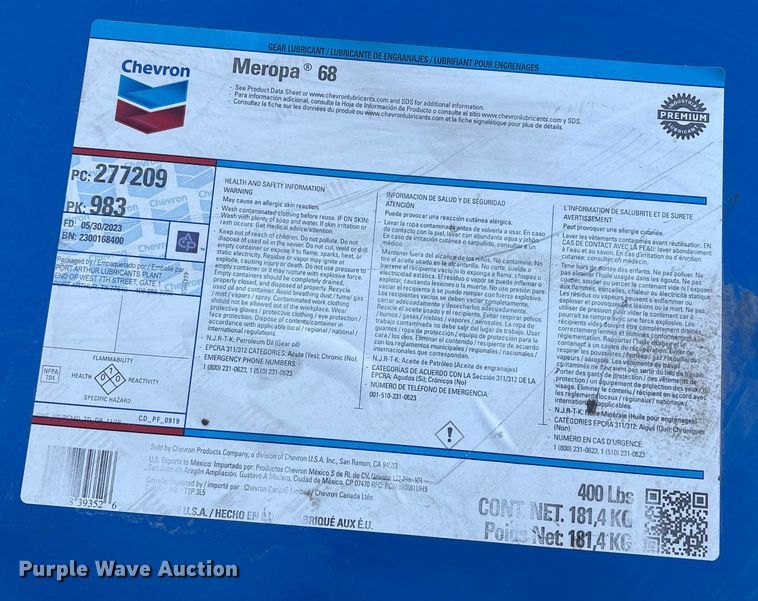 image for item EF6287 (3) barrels of gear oil