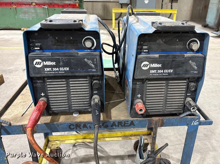 image for item EF6295 Miller XMT 304 CC/CV (2) Miller XMT 304 CC/CV welders