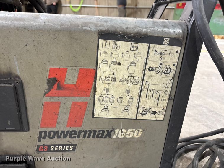 image for item EF6298 Hypertherm Powermax 1650 G3 series plasma cutter