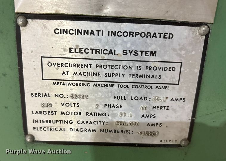 image for item EF6299 Cincinnati press break