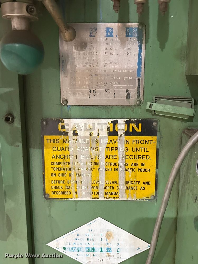 image for item EF6299 Cincinnati press break