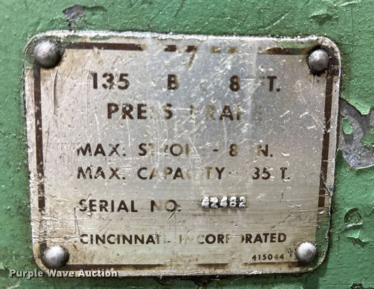 image for item EF6299 Cincinnati press break